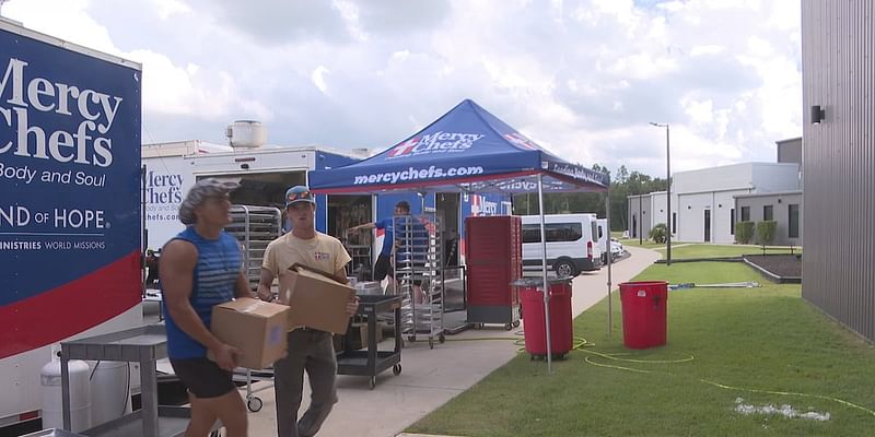 Community and nonprofits collaborate to serve food to those struggling after Helene