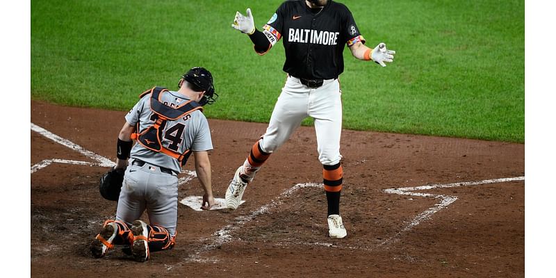 Cowser and McCann homer twice as Orioles rout Tigers 7-1 to build on AL wild card lead