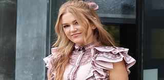 Isla Fisher supports iconic Australian fashion label and catches up with fellow Aussie Lara Worthington at Paris Fashion Week