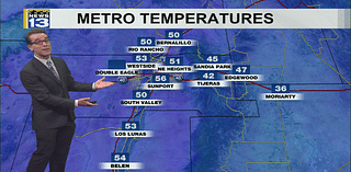 Mostly dry weather & warming temperatures around New Mexico