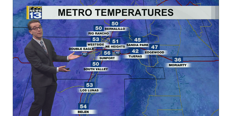 Mostly dry weather & warming temperatures around New Mexico