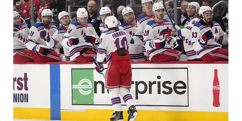 Artemi Panarin has 8th career hat trick, Rangers beat Red Wings 5-2