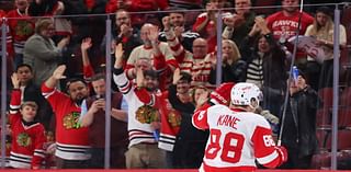 Larkin and DeBrincat lead Red Wings to 4-1 win over Blackhawks