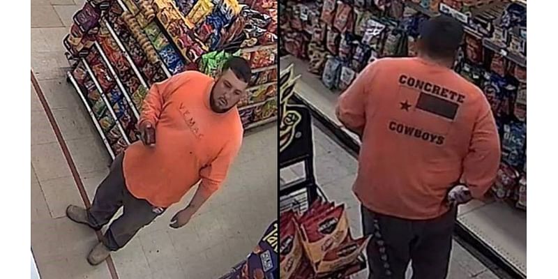 El Paso police looking for man in 'Concrete Cowboys' shirt who burglarized store