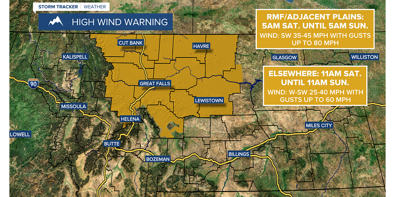 High Wind Warning for Veterans Day