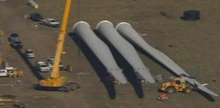 Man feared dead after being crushed by a wind turbine blade