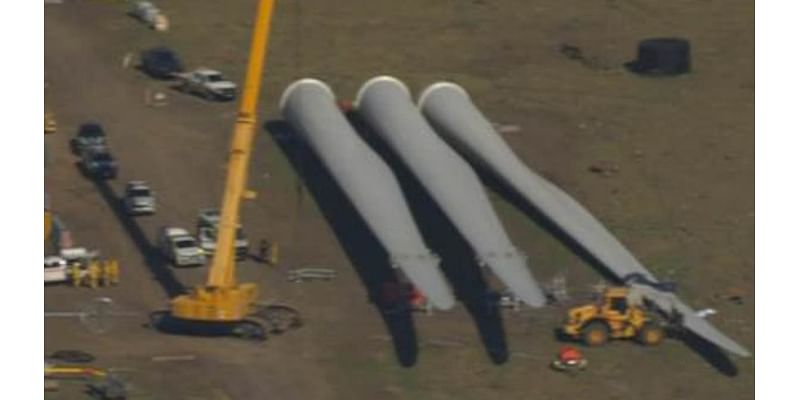 Man feared dead after being crushed by a wind turbine blade