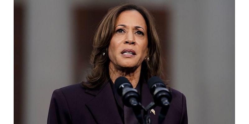 Harris concedes before an emotional crowd at her alma mater