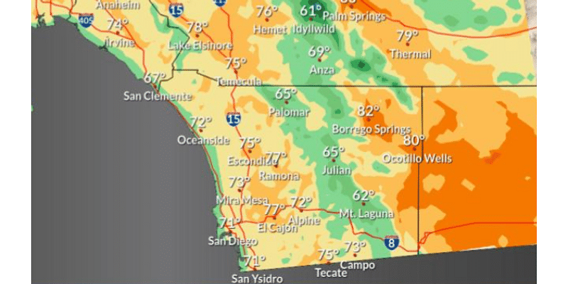 Red Flag Warning issued for San Diego County valleys and mountains