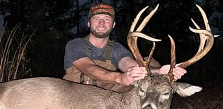 Golf star Sam Burns splits fans with MAGA-inspired hunting post after killing massive buck