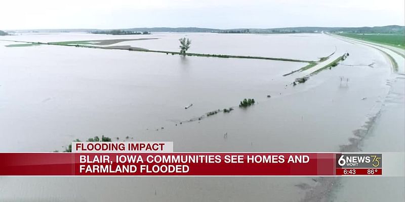 Residents flooded out in Council Bluffs, Blair as river levels rise