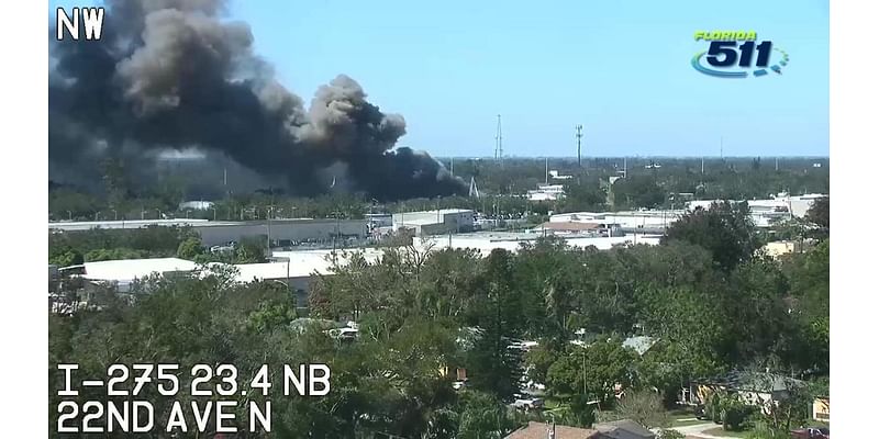 St. Pete scrap metal fire forces nearby residents to evacuate