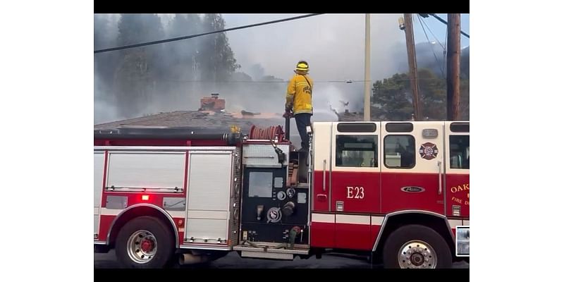 Evacuations Underway As 4-Alarm Fire Burns In Oakland Hills