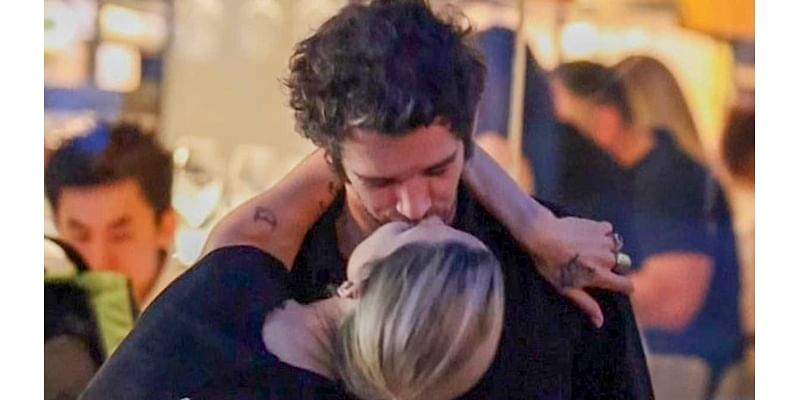 Taylor Swift's ex Matt Healy passionately kisses his fiancée Gabbriette Bechtel on a date night in Australia - as Swifties rage about their romance