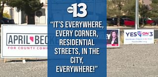 Election Day ends, but campaign signs still cause frustration across Las Vegas valley