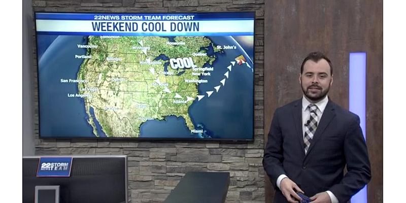 Cooler temperatures on the way this weekend