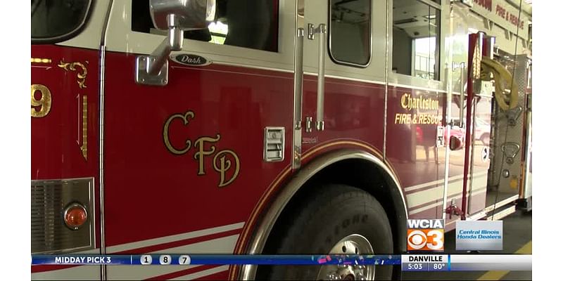 Charleston Fire Dept. extinguishes overnight house fire