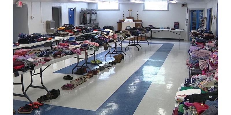 Local church prepares for clothing giveaway