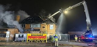 Crews tackle arson attack at derelict pub