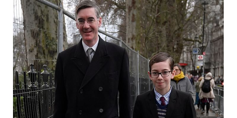 Former MP Jacob Rees-Mogg reveals son was sent hate mail about him to Eton as he warns 'how aggressive the modern world is to children of politicians'