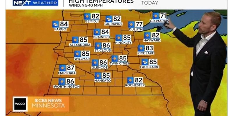 Another sunny and warm weekend on tap, temps above average