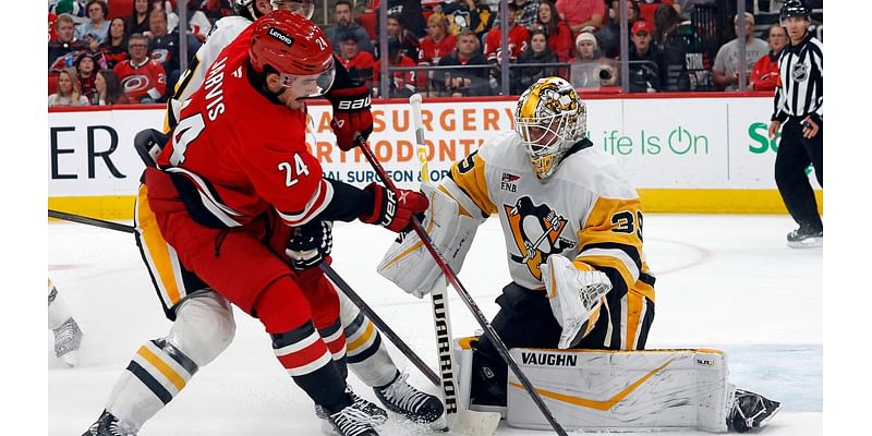 Hurricanes make it eight straight with 5-1 win over Penguins