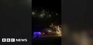 Carmarthenshire: Crowd hit by rockets at fireworks display