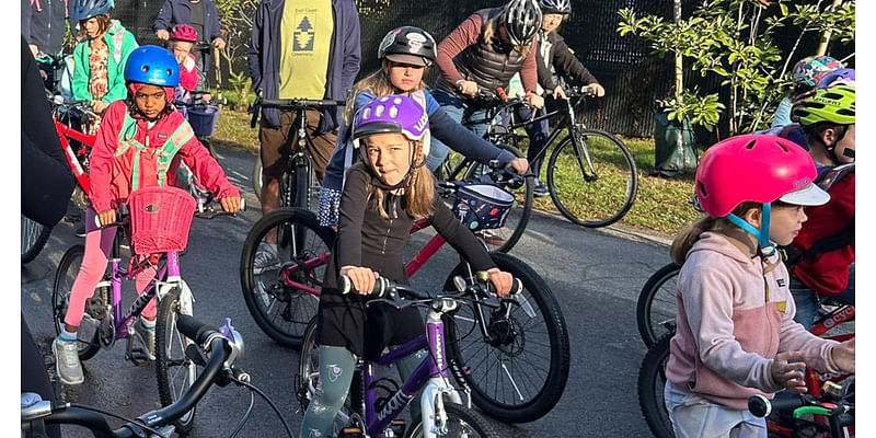 Bike bus a "dream come true" for kids, parents and teachers in Cambridge, Massachusetts