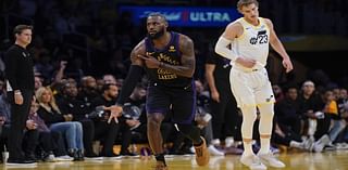 LeBron scores 39,000th point, Lakers complete sweep of tourney group play with 131-99 win over Utah