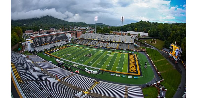 Appalachian State cancels football game against Liberty after Helene causes flooding