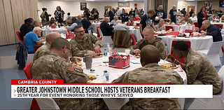 Over 100 veterans gather to share stories with students at Greater Johnstown