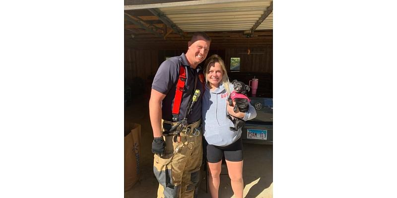 Springfield firefighter saves dog in house fire