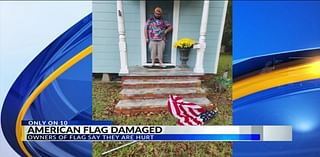 Mother, disabled son lament damage to their American flag