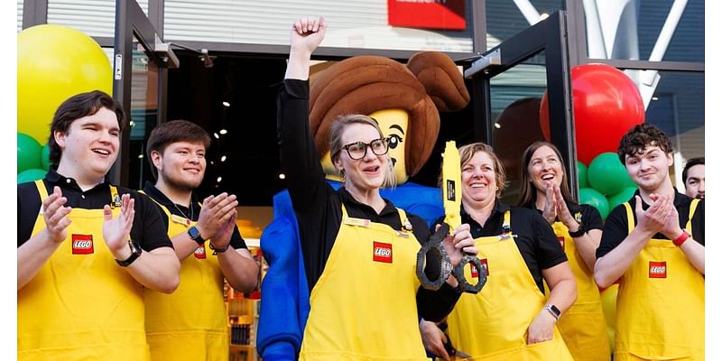 '5-4-3-2-1': Hundreds of fans cheer as the first Nebraska Lego store opens in Gretna