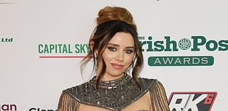 Una Healy dazzles in a bejewelled gown while Laura Whitmore shows a peek of her bra as they lead the stars at The Irish Post Awards