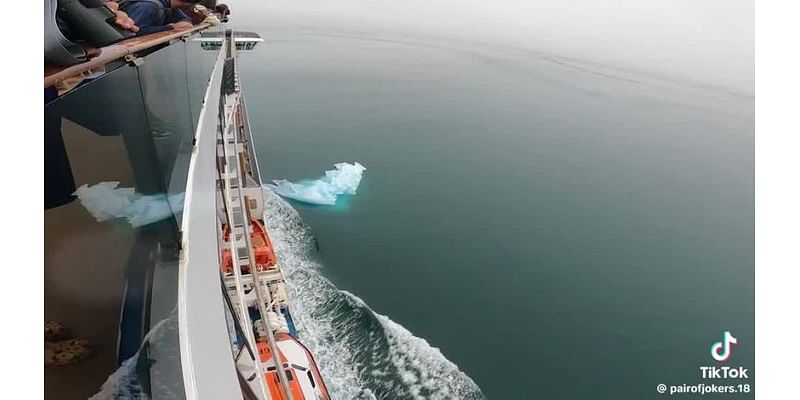 WATCH: Carnival cruise ship, from Mobile, hits chunk of ice during Alaskan trek