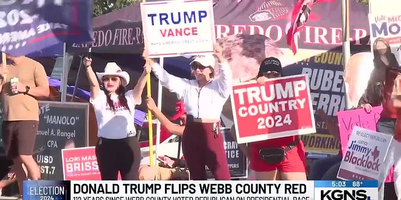 Webb County flips to red for first time in 100 years as Trump wins majority vote