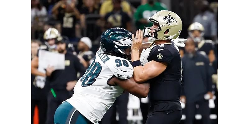 Jalen Carter and Jordan Davis play like first-rounders as the Eagles defense pounds the Saints