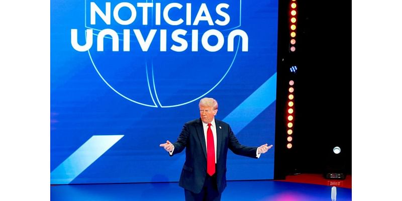 Trump on Univision Talks About Springfield Pets, Elon Musk