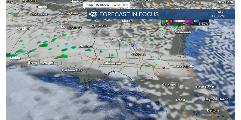 Soggy start with light showers lingering Friday morning