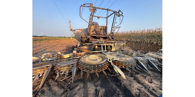 Harvest turned hazardous: Michigan farmer's quick escape from power line disaster