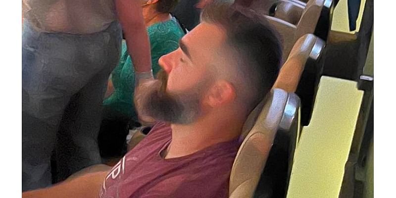 Photo of Jason Kelce 'sleeping' at Taylor Swift Eras Tour concert goes viral as fans are left in stitches