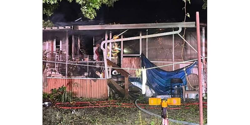 Mobile Home Fire In Brooksville Injures Firefighter