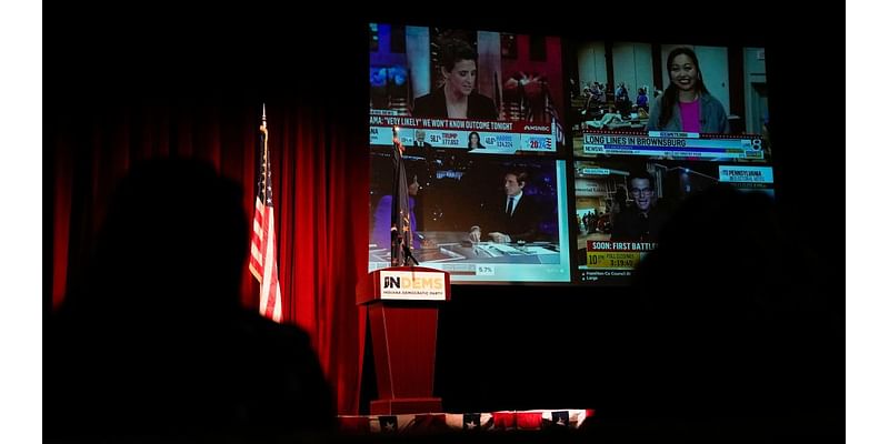 See inside Indiana Democrats' watch party for the 2024 general election