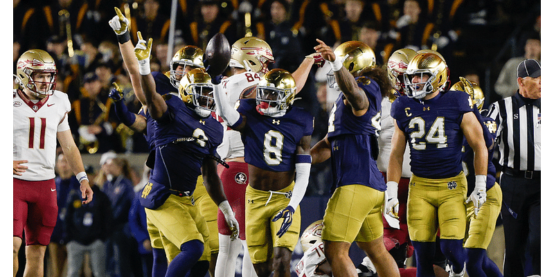 Where Notre Dame moved to in Week 12 College Football Playoff rankings