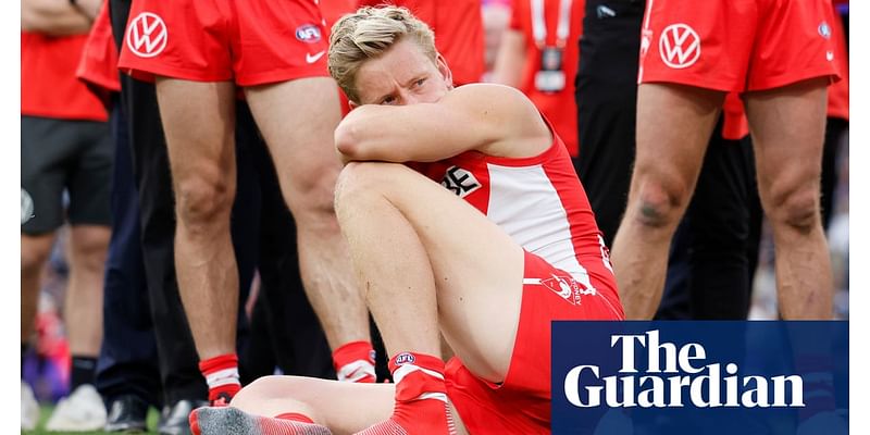 Bloodied Swans crawl off the canvas after another AFL grand final capitulation