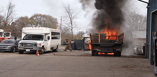 Crews respond after truck fire in Fairview Twp.