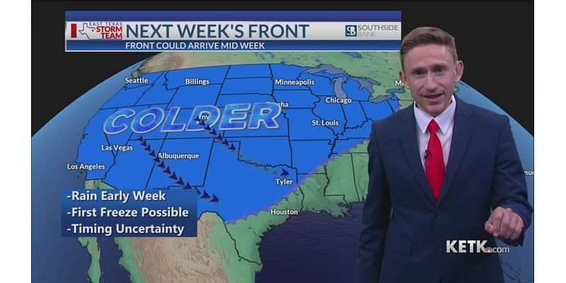 Tuesday Night Forecast: First front will move through tomorrow