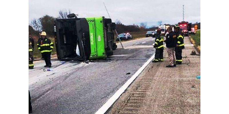 28 Injured, 1 Critically, After Tour Bus Flips on the Way to Niagara Falls