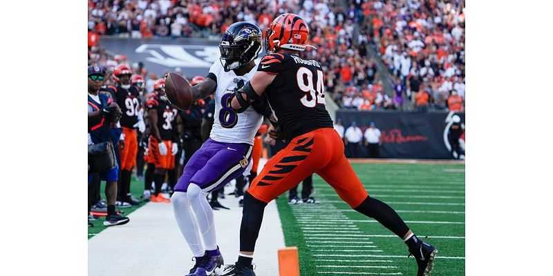 NFL roundup: Ravens need OT to outlast Bengals in shootout